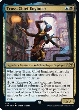Image for Truss, Chief Engineer (Galaxy Foil) (467) [Unfinity] - Magic: The Gathering