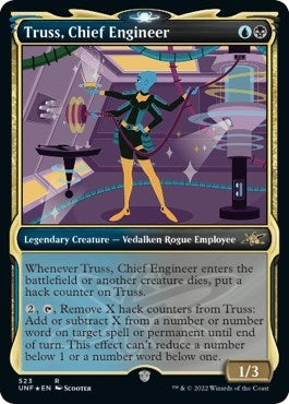 Image for Truss, Chief Engineer (Showcase) (Galaxy Foil) (523) [Unfinity] - Magic: The Gathering