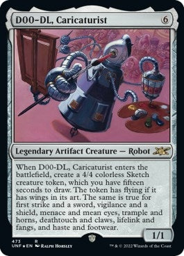Image for D00-DL, Caricaturist (Galaxy Foil) (473) [Unfinity] - Magic: The Gathering