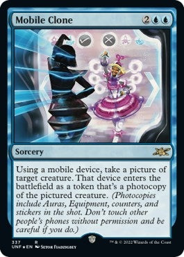Image for Mobile Clone (Galaxy Foil) (337) [Unfinity] - Magic: The Gathering