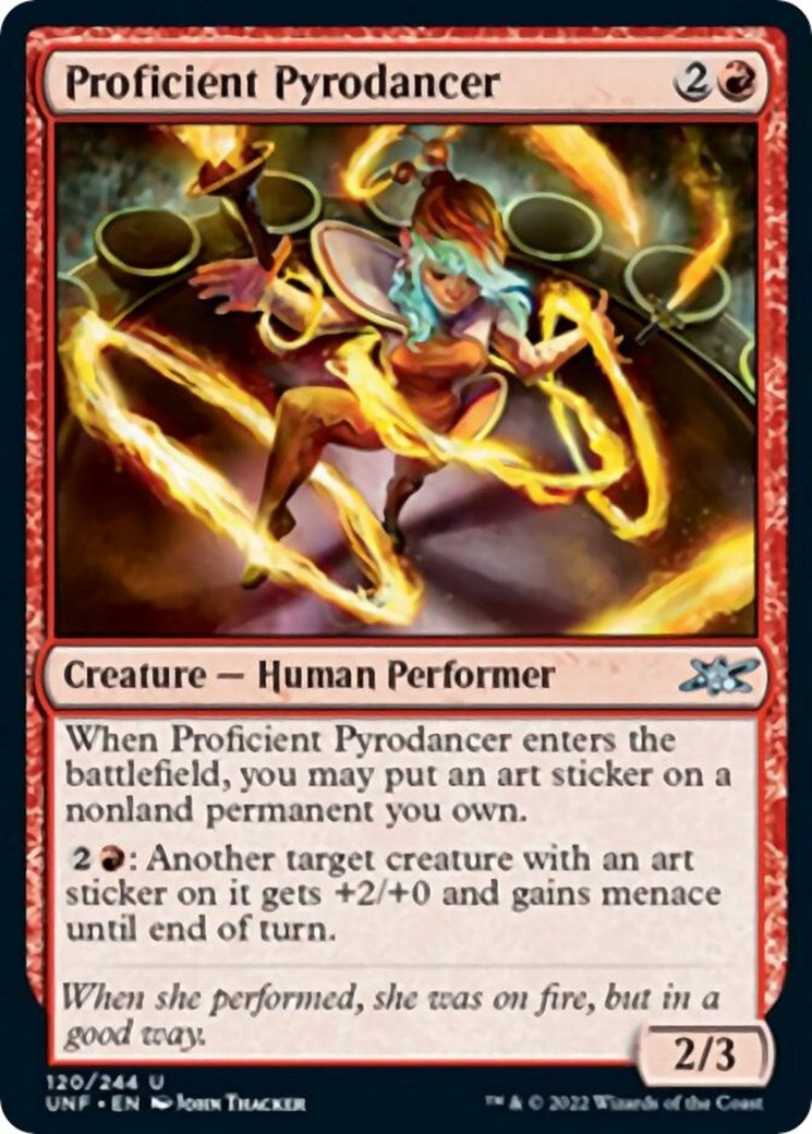 Image for Proficient Pyrodancer (120) [Unfinity] - Magic: The Gathering