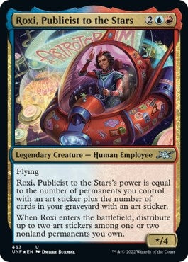 Image for Roxi, Publicist to the Stars (Galaxy Foil) (463) [Unfinity] - Magic: The Gathering