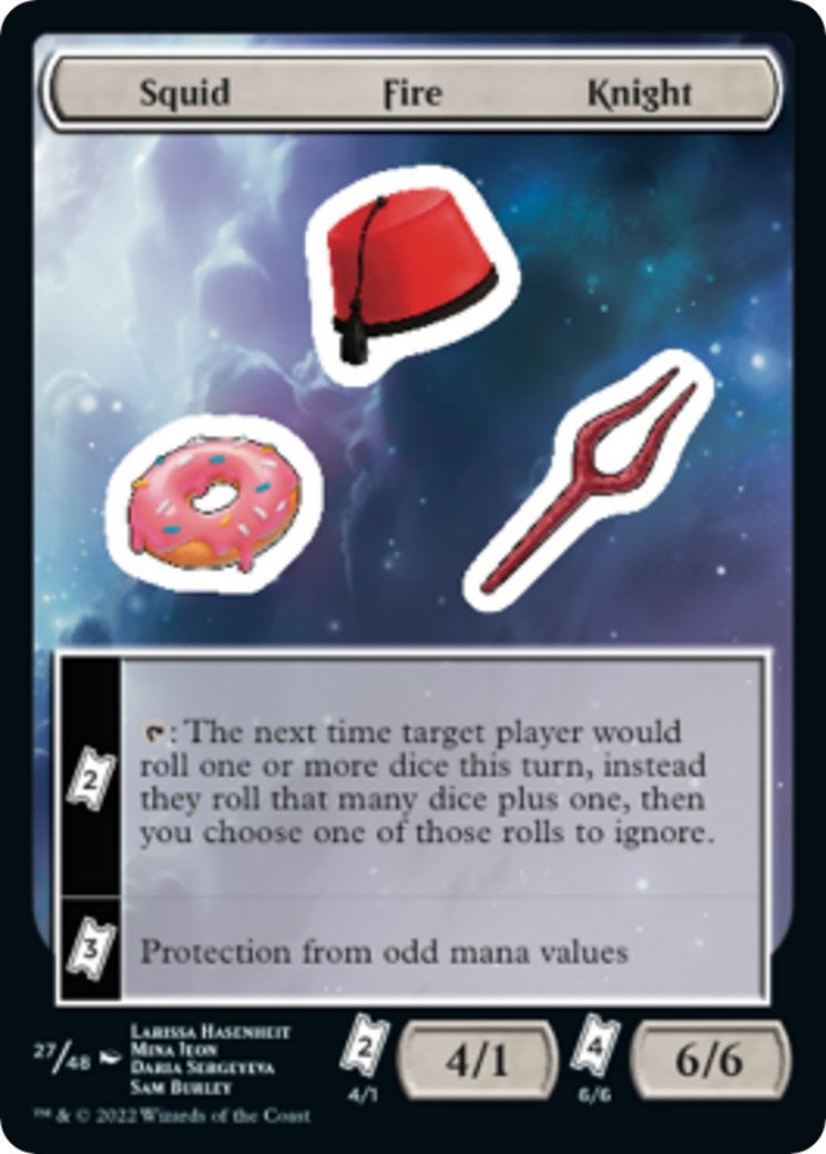 Image for Squid Fire Knight (27) [Unfinity] - Magic: The Gathering