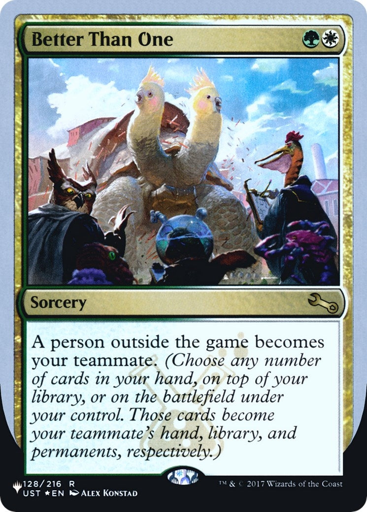 Image for Better Than One (128/216) [The List Reprints] - Magic: The Gathering
