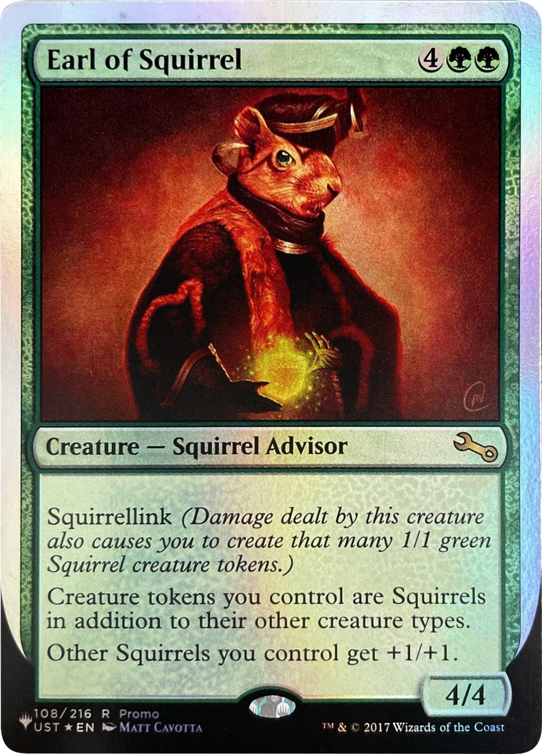 Image for Earl of Squirrel (108/216) [The List Reprints] - Magic: The Gathering
