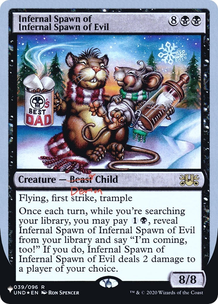 Image for Infernal Spawn of Infernal Spawn of Evil (039/096) [The List Reprints] - Magic: The Gathering