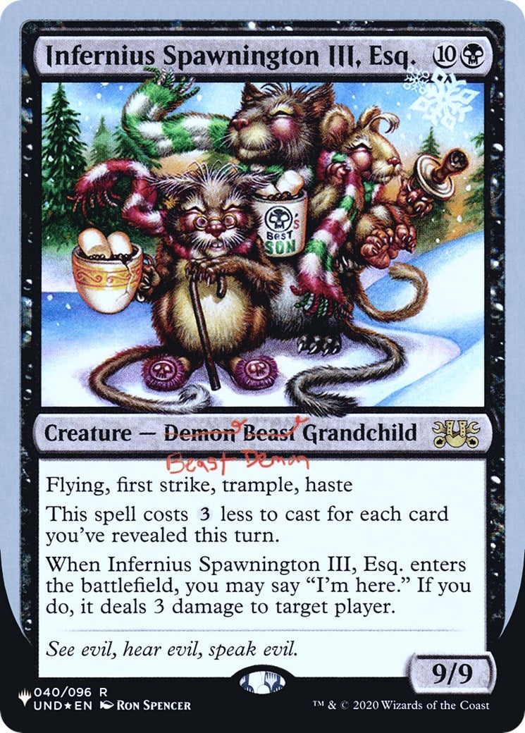 Image for Infernius Spawnington III, Esq. (040/096) [The List Reprints] - Magic: The Gathering
