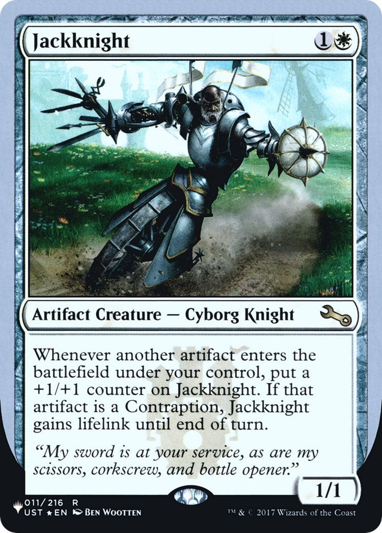 Image for Jackknight (011/216) [The List Reprints] - Magic: The Gathering