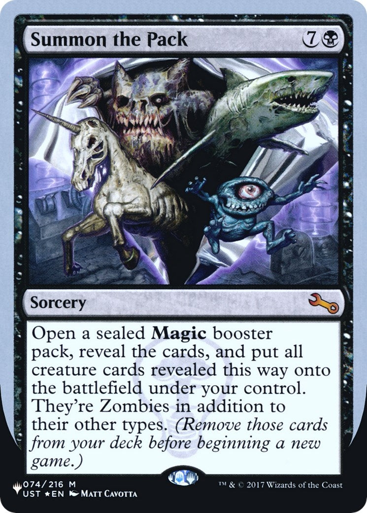 Image for Summon the Pack (074/216) [The List Reprints] - Magic: The Gathering