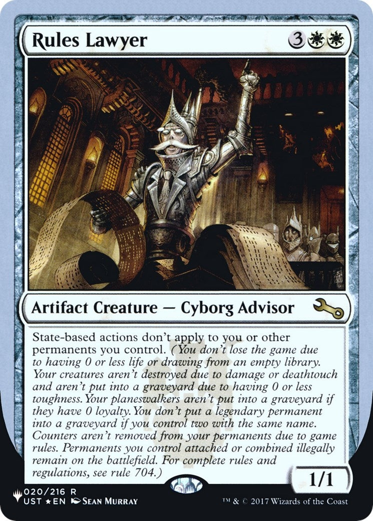 Image for Rules Lawyer (020/216) [The List Reprints] - Magic: The Gathering