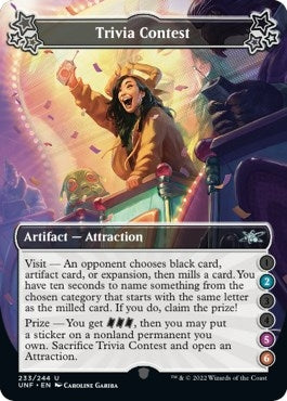 Image for Trivia Contest (2-5-6) (233) [Unfinity] - Magic: The Gathering