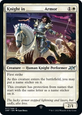 Image for Knight in _______ Armor (17) [Unfinity] - Magic: The Gathering