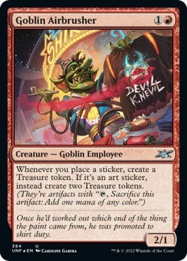 Image for Goblin Airbrusher (Galaxy Foil) (394) [Unfinity] - Magic: The Gathering