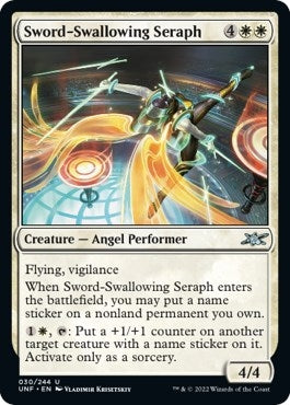 Image for Sword-Swallowing Seraph (30) [Unfinity] - Magic: The Gathering