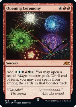 Image for Opening Ceremony (Galaxy Foil) (404) [Unfinity] - Magic: The Gathering