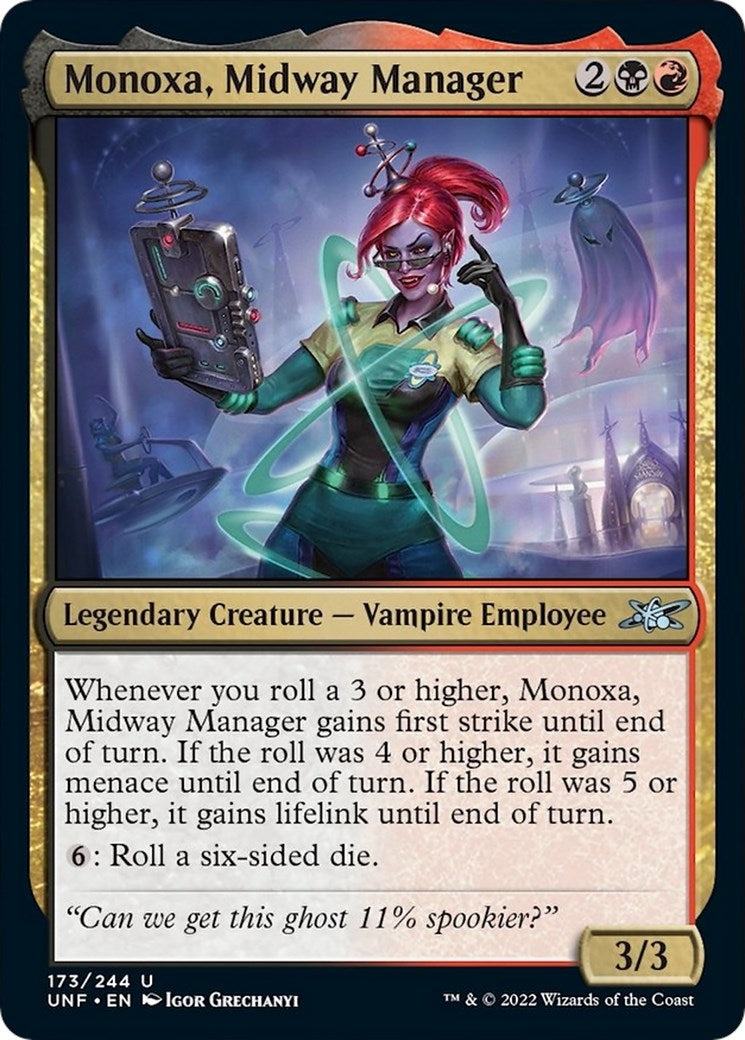 Image for Monoxa, Midway Manager (173) [Unfinity] - Magic: The Gathering