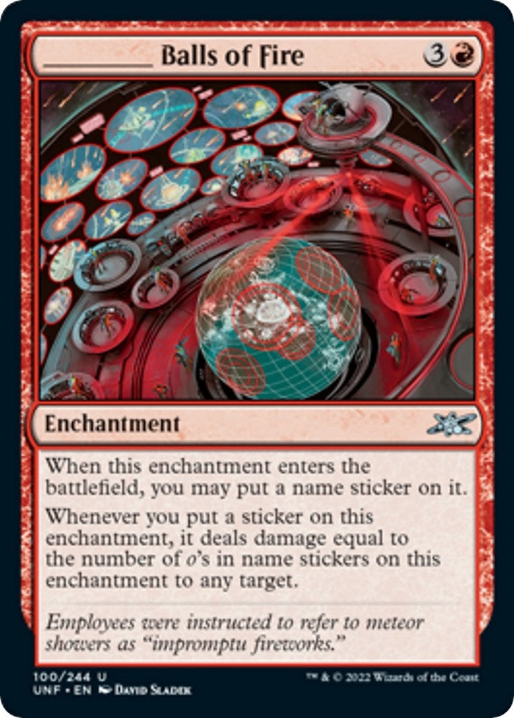 Image for _____ Balls of Fire (100) [Unfinity] - Magic: The Gathering