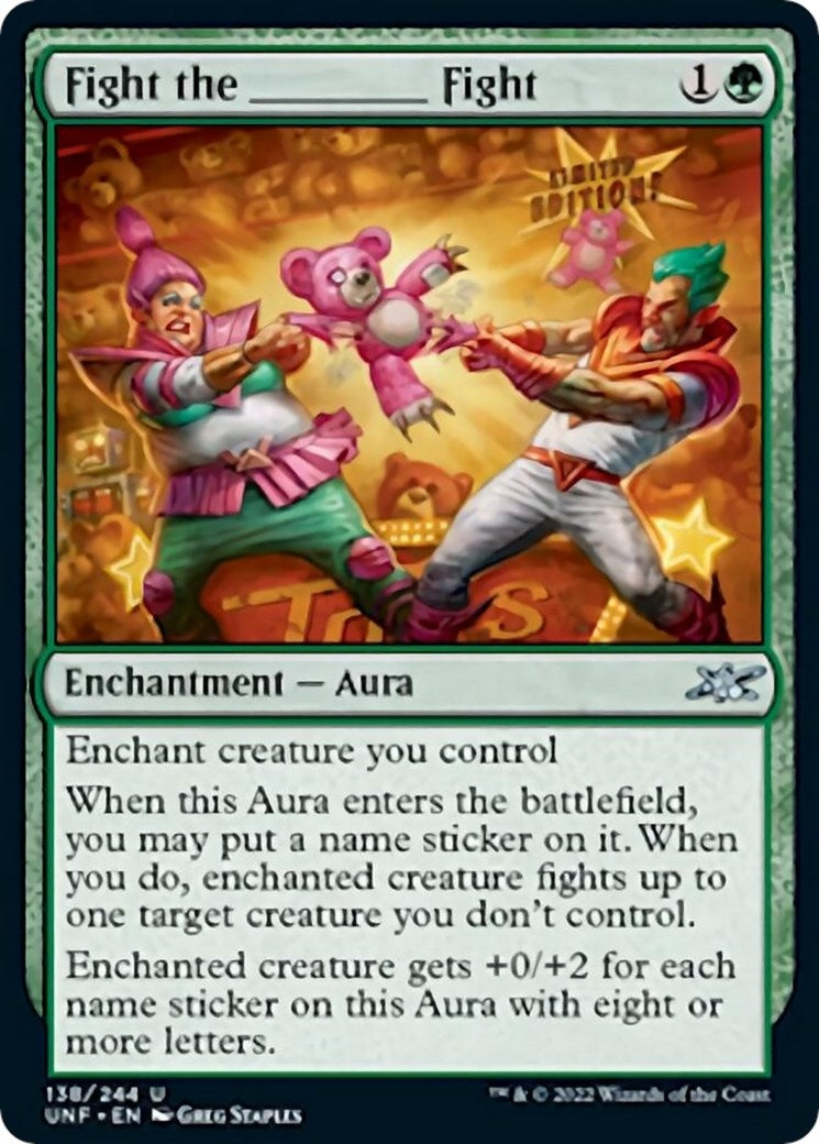 Image for Fight the _______ Fight (138) [Unfinity] - Magic: The Gathering