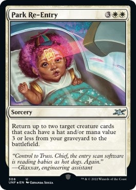 Image for Park Re-Entry (Galaxy Foil) (308) [Unfinity] - Magic: The Gathering