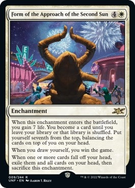 Image for Form of the Approach of the Second Sun (9) [Unfinity] - Magic: The Gathering