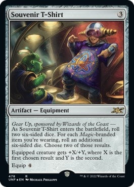 Image for Souvenir T-Shirt (Galaxy Foil) (478) [Unfinity] - Magic: The Gathering