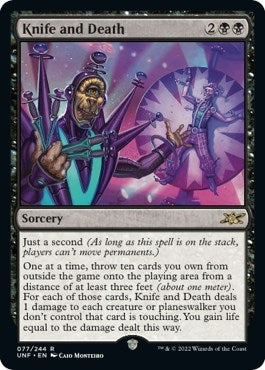 Image for Knife and Death (77) [Unfinity] - Magic: The Gathering