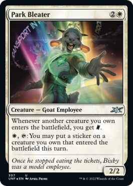 Image for Park Bleater (Galaxy Foil) (307) [Unfinity] - Magic: The Gathering