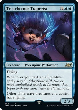 Image for Treacherous Trapezist (Galaxy Foil) (346) [Unfinity] - Magic: The Gathering