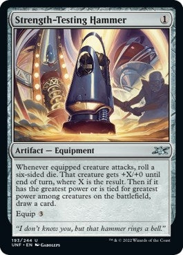 Image for Strength-Testing Hammer (193) [Unfinity] - Magic: The Gathering