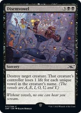 Image for Disemvowel (71) [Unfinity] - Magic: The Gathering