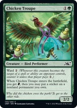 Image for Chicken Troupe (133) [Unfinity] - Magic: The Gathering