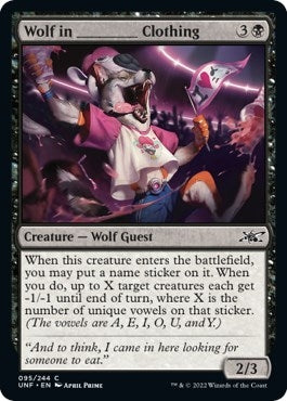 Image for Wolf in _______ Clothing (95) [Unfinity] - Magic: The Gathering