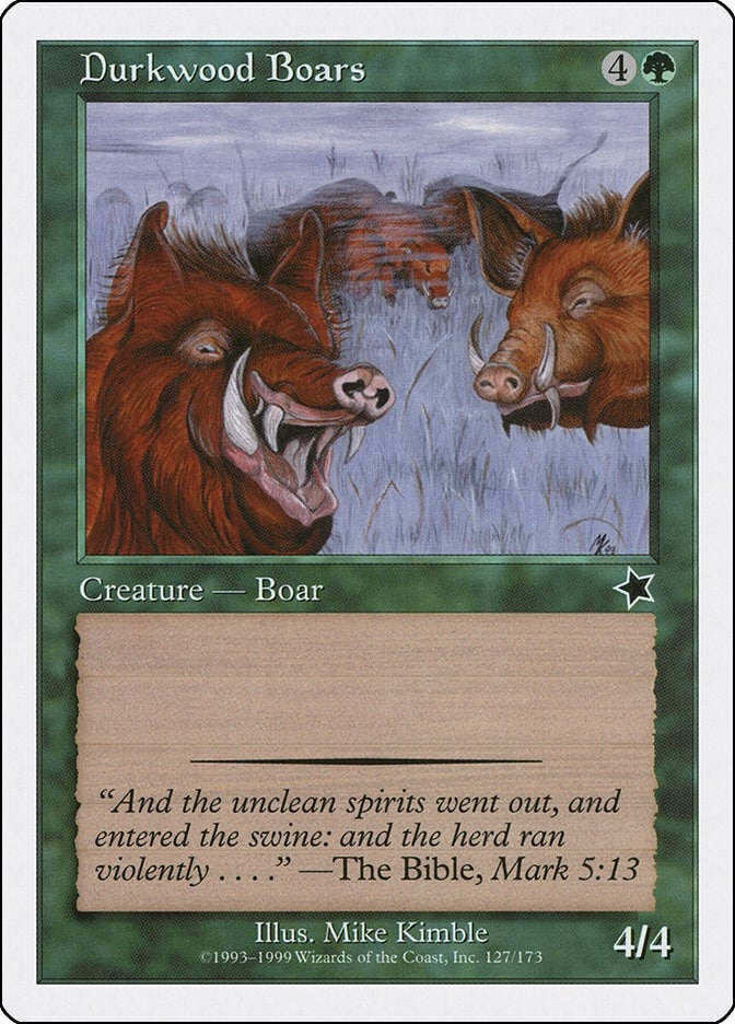 Image for Durkwood Boars (127) [Starter 1999] - Magic: The Gathering