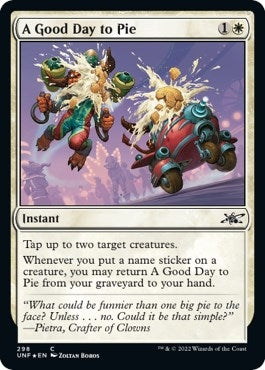 Image for A Good Day to Pie (Galaxy Foil) (298) [Unfinity] - Magic: The Gathering