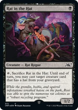 Image for Rat in the Hat (Galaxy Foil) (372) [Unfinity] - Magic: The Gathering