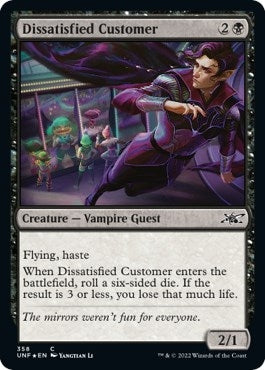 Image for Dissatisfied Customer (Galaxy Foil) (358) [Unfinity] - Magic: The Gathering