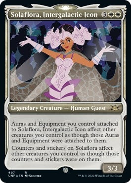 Image for Solaflora, Intergalactic Icon (Showcase) (Galaxy Foil) (497) [Unfinity] - Magic: The Gathering