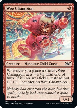 Image for Wee Champion (Galaxy Foil) (413) [Unfinity] - Magic: The Gathering