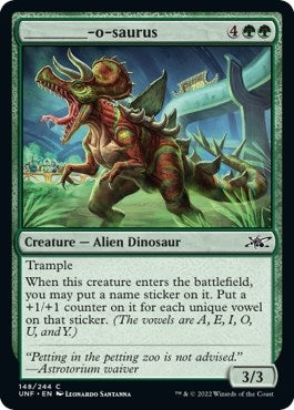 Image for _______-o-saurus (148) [Unfinity] - Magic: The Gathering