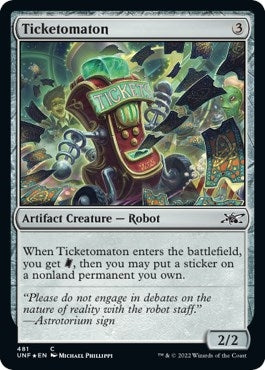 Image for Ticketomaton (Galaxy Foil) (481) [Unfinity] - Magic: The Gathering
