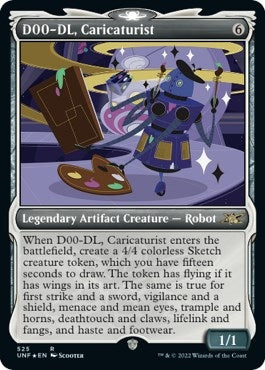 Image for D00-DL, Caricaturist (Showcase) (Galaxy Foil) (525) [Unfinity] - Magic: The Gathering
