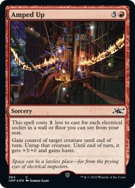 Image for Amped Up (Galaxy Foil) (384) [Unfinity] - Magic: The Gathering