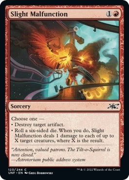 Image for Slight Malfunction (123) [Unfinity] - Magic: The Gathering