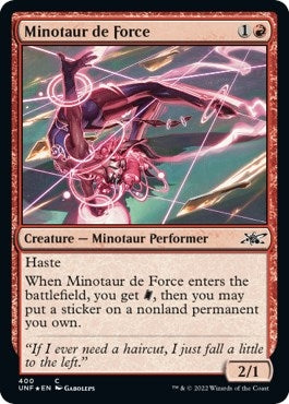 Image for Minotaur de Force (Galaxy Foil) (400) [Unfinity] - Magic: The Gathering