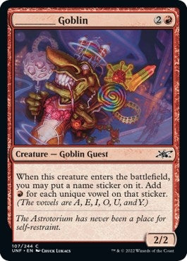 Image for _____ Goblin (107) [Unfinity] - Magic: The Gathering
