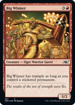 Image for Big Winner (Galaxy Foil) (387) [Unfinity] - Magic: The Gathering