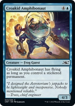 Image for Croakid Amphibonaut (43) [Unfinity] - Magic: The Gathering