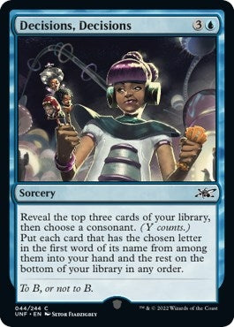Image for Decisions, Decisions (44) [Unfinity] - Magic: The Gathering