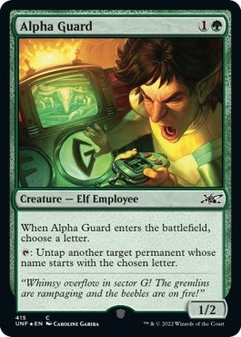 Image for Alpha Guard (Galaxy Foil) (415) [Unfinity] - Magic: The Gathering