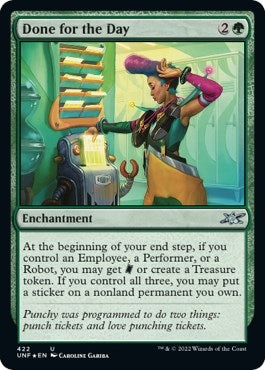 Image for Done for the Day (Galaxy Foil) (422) [Unfinity] - Magic: The Gathering